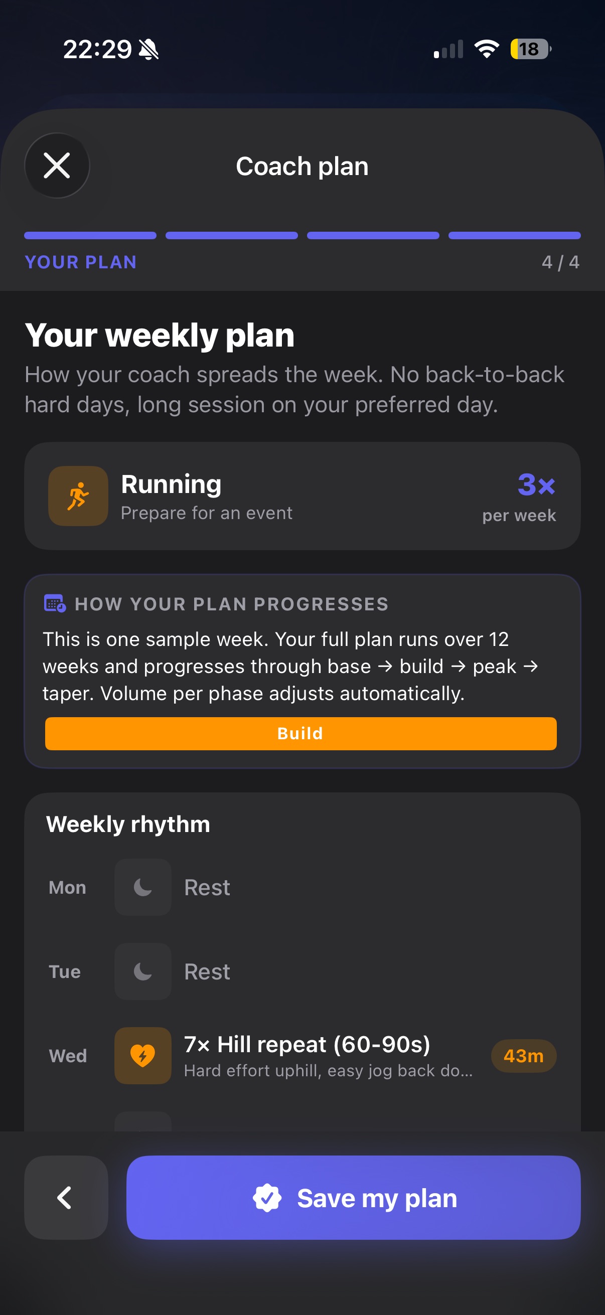 Multi-select workouts and export to AI-ready CSV